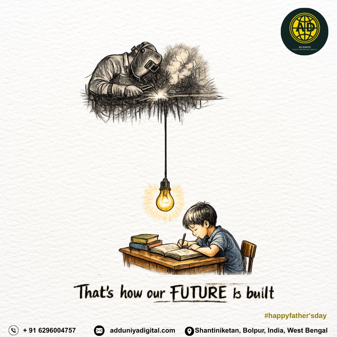 AdduniyaDigital's tweet photo. While we chase our dreams,
he quietly builds the path beneath them.
Happy Father's Day.
.
#HappyFathersDay #FathersDay #SilentHero #FathersSacrifice #ThankYouDad #RealHero #FutureBuilders #FamilyFirst #LoveAndRespect #AdduniyaDigital https://t.co/xISNr4eNTp