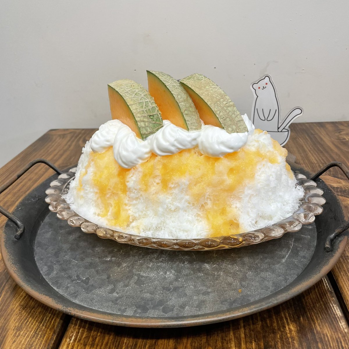 チュロスとかき氷🍧 ①とうもろこし🌽 ②メロン🍈