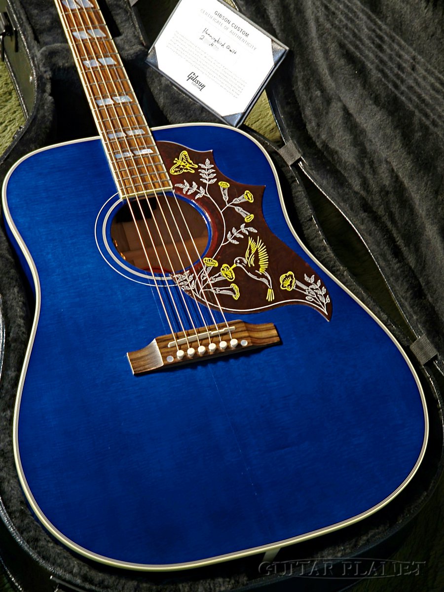 acoustic_gp's tweet photo. Gibson Hummingbird Quit (Viper Blue) -2024USED!!-
https://t.co/dX4iEIRTdT

Custom Shop製！バリバリのキルト！！！！
モンタナ工場出張選定品、極上の杢を持つキルトメイプルサイド＆バック、青いハミングバード！ https://t.co/rn98OdQztf