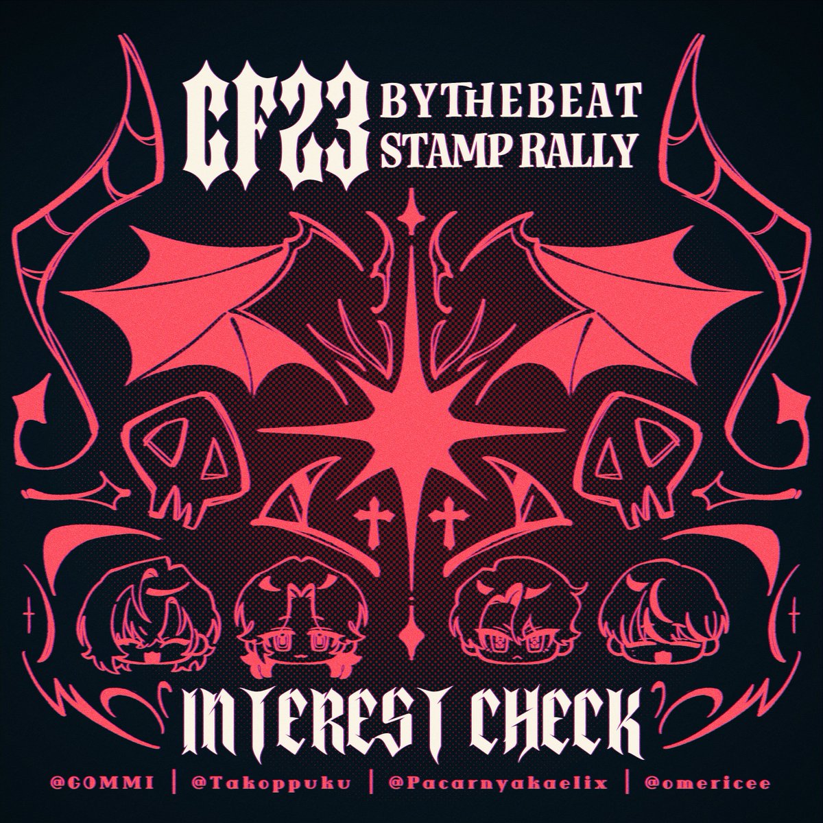 G0MMI's tweet photo. [💜RTs ]

✩♬₊˚. BY THE BEAT STAMP RALLY ✮⋆˙

stamp rally for upcoming Comifuro 23 !! 

Come fill out our quick interest check form below, and feel free to ask questions~ ♬
#cf23 https://t.co/EL8bT2Qqff