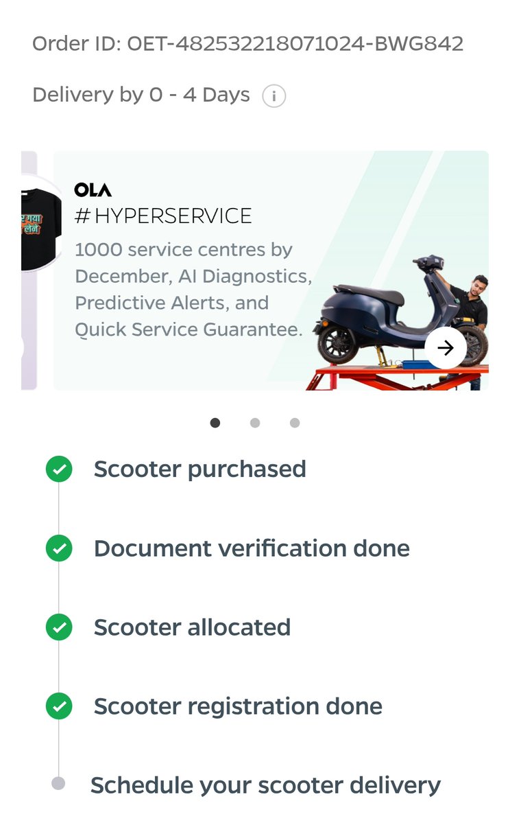 Mitulbu's tweet photo. 🚨 70 Days Delay in S1X Delivery Despite Full Payment &amp; 4-Day Promise,dead on delivery at showroom,then.
No respons. So Give Compensation,
Cancel RTO &amp; Full Refund.
@OlaElectric @bhash
@nch1915 @jagograhakjago
@NDTV @ETAuto @autocarindiamag
#OlaElectric #OlaScam #DefectiveProduct https://t.co/f49kIcQ8XN