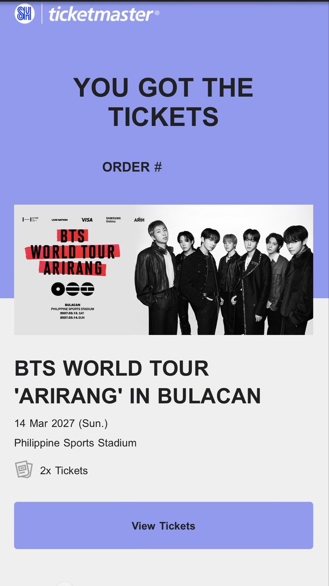 yoonminroyals's tweet photo. THIS ONE’S A BIT LATE BUT YESSSS I’M SEEING BANGTAN AFTER 10 YEARS AGAIN NEXT YEAR DHHSJDJDJSK 😭😭😭😭😭😭 WON THE TICKETING WAR AND SECURED VIP SOUNDCHECK BABYYYY https://t.co/sArMC3LEtR