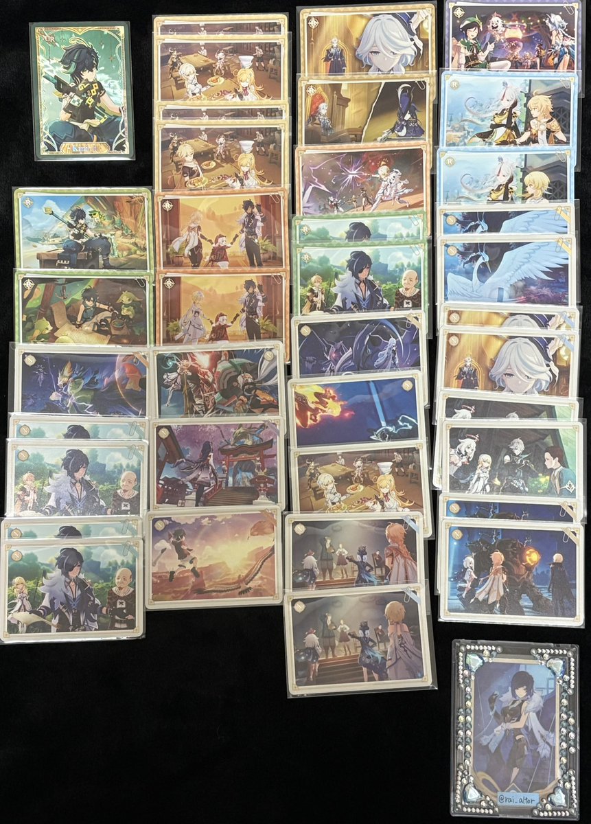 rai_alter's tweet photo. @0
【交換/譲渡】
原神 流光行記 コレクションカード

譲：画像1
求：N...60円/1枚、R...100円/1枚
 ︎︎ ︎︎URキィニチ...ご希望額

収集を辞めたため交換をして頂いたもの、推しも一部出しております。
ご不快に思われる方はお声がけをお控えください。
詳細は画像2にて、よろしくお願い致します https://t.co/N2OzP5IwIp