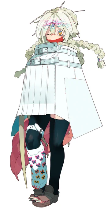 神我狩のセッション用に描いた 脳みそ大好きモンスターの識念(しねん)ちゃん