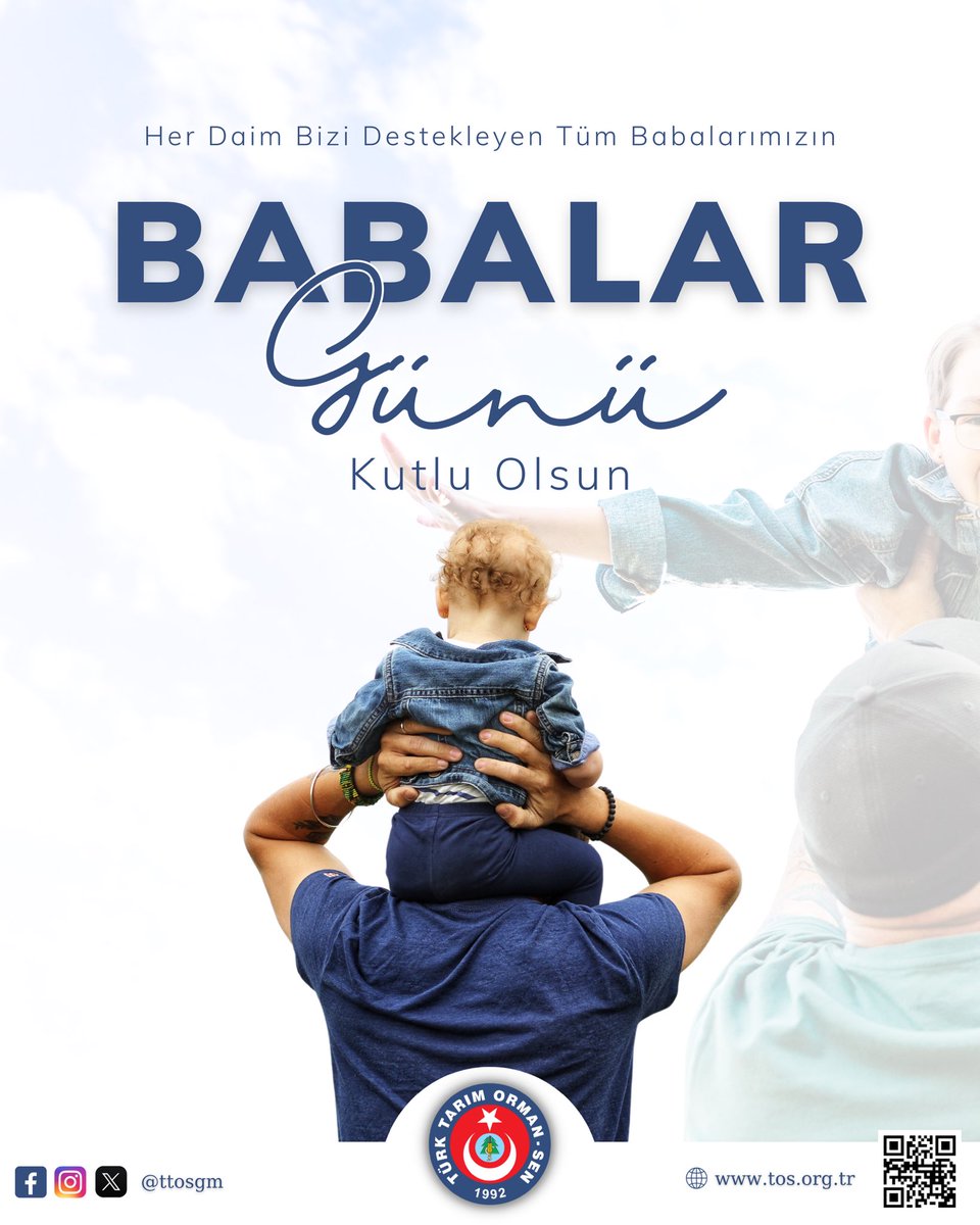 ttosgm's tweet photo. Başta aziz şehitlerimizin ve gazilerimizin kıymetli babaları olmak üzere, fedakârlıkları ve emekleriyle hayatımıza değer katan tüm babalarımızın Babalar Günü’nü kutluyor; ebediyete irtihal etmiş babalarımızı rahmet ve minnetle anıyoruz.

@AhmetDemirciTOS 
Genel Başkan
Yönetim Kurulu Adına