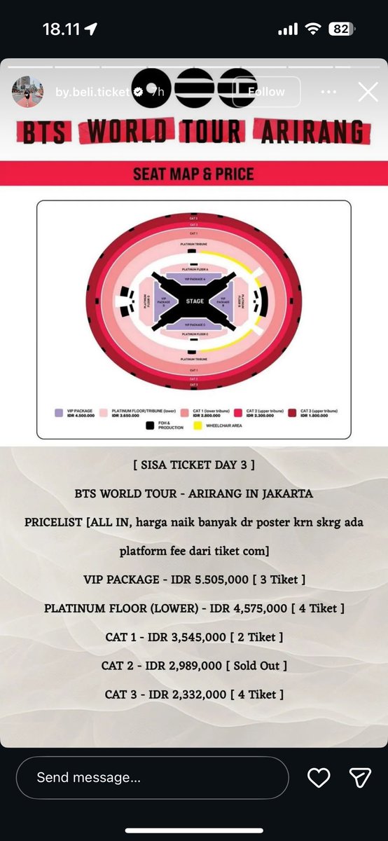 juyeonpie's tweet photo. Guys hati2 ya sama akun @by.beli.ticket di instagram. Mereka jual harga tiket bts arirang jakarta dgn fee rendah terus pas di stalk feed dan highlightnya ada ngambil proof dari akun jastip luar negri @beli.ticket https://t.co/LLEywjMDps