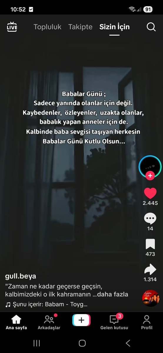 2598_derya's tweet photo. Babalar günü sessiz kutlayın https://t.co/Az6CFYQo40