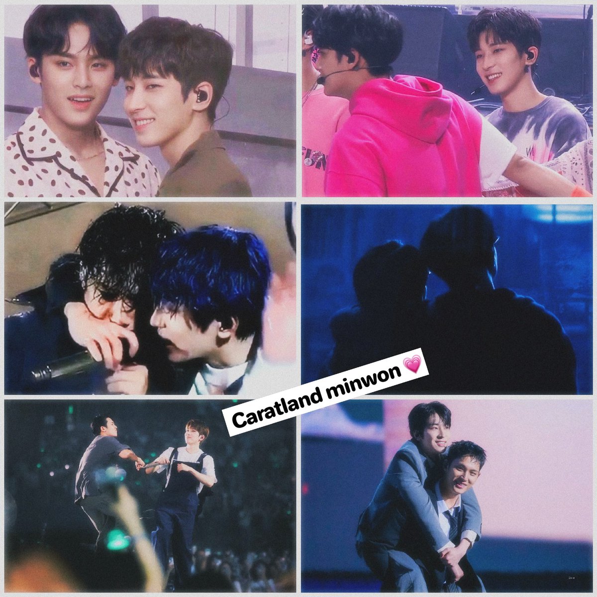mwoomf's tweet photo. caratland minwon through the years. 

Their love is SO LOUD even on the quiet days !! 💜💚 https://t.co/d4RU3jbpXi