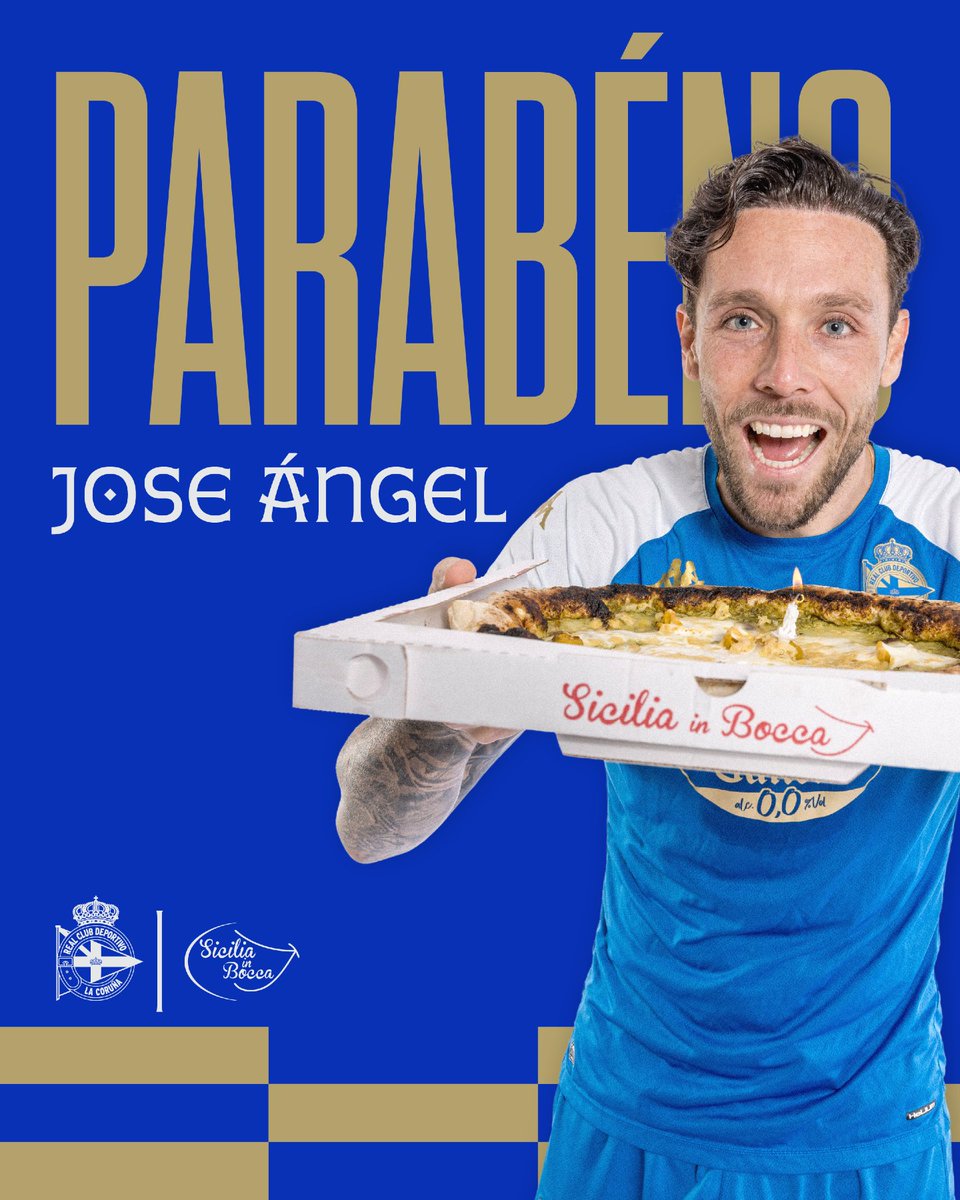 RCDeportivo's tweet photo. Hoxe é o aniversario de Jose Ángel Jurado! 🎉🎂

Parabéns, Jose! 💙

👇👀 Deixa aquí a túa felicitación para o noso 2️⃣0️⃣ https://t.co/a26rnLWIzG