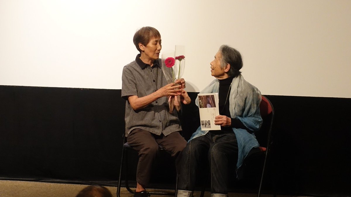 brianandco's tweet photo. 今日は『ゆっくりあるく　川村浪子、84歳のダンス』を観に行ってきました！　上映後トークで、裸で踊るようになったのは、誰に言われたのでもなく、自然とそうなった、と。74歳で初めてトキメキという感情が芽生えた、と。魅力的なお人柄が、映像にも舞台挨拶にも滲み出ていました😊 https://t.co/TqQZ4whtbc