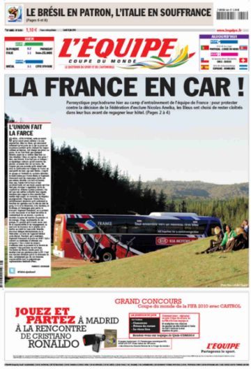 FFLose's tweet photo. Il y a 16 ans, L'Équipe publiait l’une des plus grandes Une de l'histoire du sport français. https://t.co/Sd92FdisnH