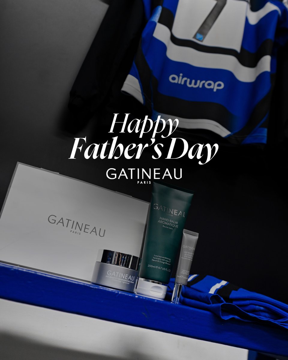 BathRugby's tweet photo. Happy Father’s Day to all the dads, grandads and father figures who’ve shared the journey with us, from the sidelines, the stands and everywhere in between 💙🖤🤍

Today’s post is proudly supported by Gatineau Skincare https://t.co/CARbD4wePs