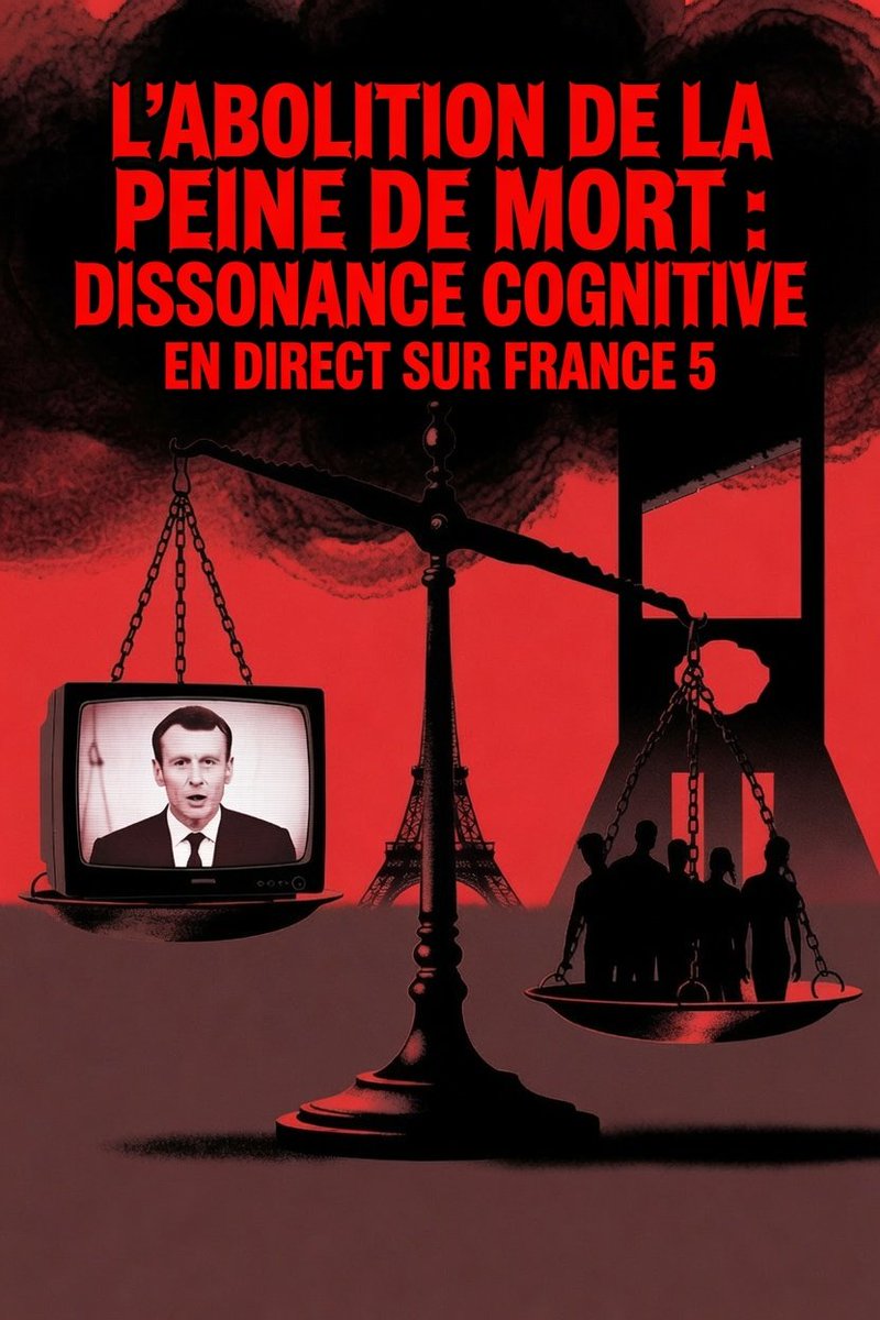 QuentinCad31672's tweet photo. L’abolition de la peine de mort ⚖️ : dissonance cognitive en direct sur France 5 😱

Coucou les cobayes,

Il est extrêmement étonnant et pourtant si prévisible  de voir resurgir, en ce mois de juin 2026, le dernier condamné à mort de la République sur les plateaux de la télévision publique. Philippe Maurice, braqueur, meurtrier d’un veilleur de nuit et de deux policiers, gracié par François Mitterrand dès son arrivée au pouvoir en 1981 sur les conseils avisés de Robert Badinter, est aujourd’hui professeur à l’EHESS. 

Et voilà qu’on l’invite dans C dans l’air (pas de jeu de mot 😂)  pour célébrer les bienfaits de l’abolition, à l’occasion d’un congrès mondial contre la peine capitale. 🔥

Le timing est parfait. 
Presque trop. ⏰

Nous sommes à l’époque où l’omerta sur la pédocriminalité se lézarde enfin. Où les affaires s’empilent, où les victimes osent parler, où les réseaux et les associations documentent ce qui, hier encore, se murmurait dans les couloirs des palais de justice.
 
Les peines pour ces prédateurs ne dépassent souvent pas celle d’un voleur à la tire ou d’un écrivain satirique. 
Des présidents d’associations comme Wanted Pedo @WantedPedo, Maxime Montaud en tête crient leur écœurement face à cette justice à géométrie variable qui protège davantage les bourreaux que les victimes. 😡 

Et c’est précisément à ce moment-là que l’on ressort le grand symbole : l’homme qui devait finir sous la guillotine et qui, grâce à Mitterrand et Badinter, est devenu historien respecté.

Au début de l’interview, on rappelle sobrement les faits : 
lui et son complice ont tué un homme lors d’un braquage. 
Plus tard, deux policiers ont payé de leur vie. 
À la fin du même entretien, le miraculé de l’abolition lâche, avec une candeur ou une habileté qui force l’admiration : « Heureusement que je n’ai pas commis [certains] crimes, sinon j’aurais été instrumentalisé par ceux qui sont contre l’abolition de la peine de mort. » 

Mode dissonance cognitive : activé. 🤯

Car c’est exactement ce qui se passe sous nos yeux. 
Cet homme dont la vie a été épargnée par la grâce présidentielle est aujourd’hui brandi comme la preuve vivante que l’abolition était une avancée morale et civilisationnelle. 

On célèbre sa rédemption, on s’extasie sur son parcours universitaire, on fait de lui le porte-parole idéal de l’humanisme judiciaire. 
Et l’on oublie ou l’on fait semblant d’oublier les trois cadavres qui gisent derrière cette belle histoire. 

Les familles des victimes n’ont pas droit au plateau télé. 
Elles n’écrivent pas de thèses à l’EHESS. 
Elles enterrent leurs morts pendant que l’État finance désormais la carrière de leur assassin. ⚰️

On ne nie pas que la rédemption puisse exister. 
Maurice a purgé sa peine et reconstruit sa vie. 
Mais le moment choisi pour cette mise en scène n’a rien d’innocent. 
Au moment où une partie de l’opinion, écœurée par l’impunité, commence à remettre en question les dogmes de l’abolition, on ressort l’argument moral ultime.

Ce qui n’a jamais été aboli, en revanche, c’est l’art consommé des médias de service public à nous injecter des narratifs tordus. 
À faire passer le bourreau pour une victime du système. 
Badinter, Mitterrand et leurs héritiers ont gagné en 1981. 
La société paie encore le prix. 💸

L’indécence n’est pas dans la rédemption possible de Philippe Maurice.  
L’indécence est dans la façon dont on l’instrumentalise aujourd’hui pour nous faire taire. 🙊