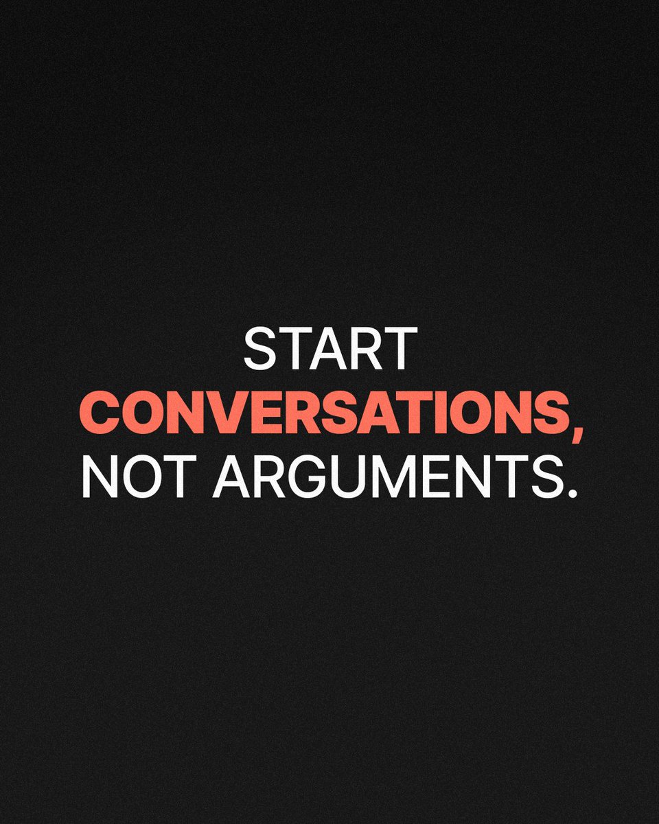 adventistchurch's tweet photo. If you genuinely want someone to experience the saving relationship you have with Jesus, arguing will not get the job done. You can be a bold Christian without being a belligerent one.

Do you believe this is how the gospel should be shared? Lets have a conversation in the comments.