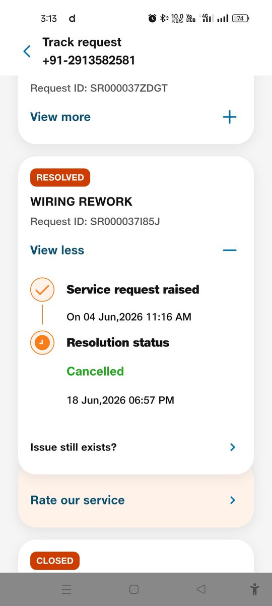 kukuldeep97's tweet photo. @JioCare  jio walo ne to sarm hai hi nhi abhi tak mera fiber sahi hi nhi huaa or request ko cancel kar diya wa re jio wa matlb ab en ke liye customer bas name ke hai baki en kuchh nhi kar sakhate service hai kaha en ke pass sab se kharab service hai jio ki date or time se video h https://t.co/UVM8LckNLV