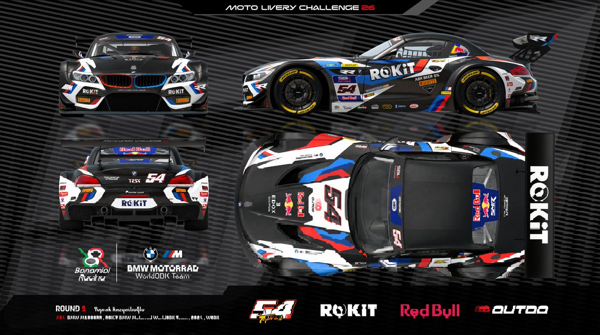 potato999's tweet photo. #MotoLiveryChallenge
#GT7_MLC26
#Razgatlioglu
#GT7

ROKiT WSBK M1000RR Z4 GT3
Start_with:ROKiT BMW Motorrad WSBK Team 2024
#54 Toprak Razgatliogul

Livery link
↓↓
https://t.co/T9qyOn5WMM https://t.co/MQ6boX0awh