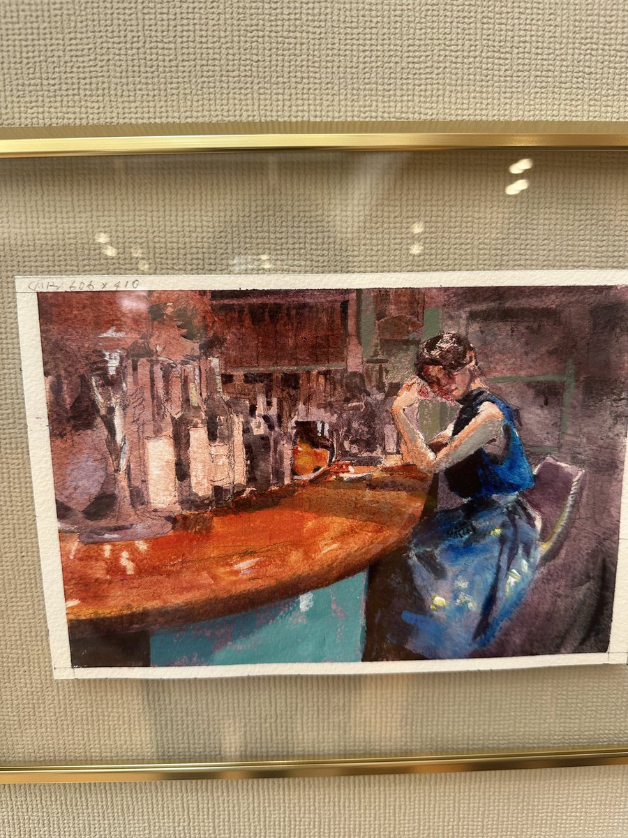hikarukouga's tweet photo. 今日は、ボードゲームカフェらみぃで出会って結婚式の受付をやって頂いた友人の個展を見に藤枝市役所に行って来ました。
どの絵も人間味ありとても見応えあって素晴らしかったです。
画集にサインも頂きました。
今日から来週まで一週間やってるようです。 https://t.co/KIviXoAnEW