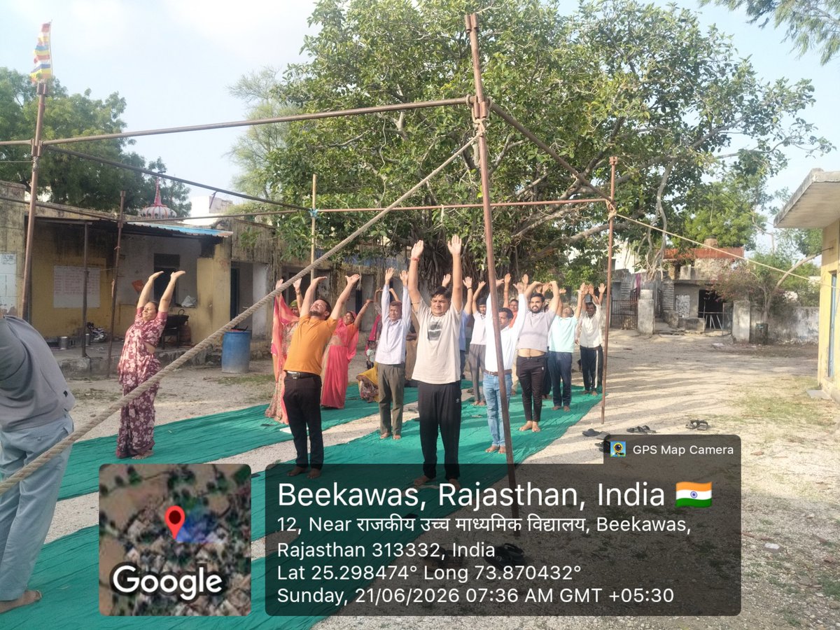 TejuSen's tweet photo. @CSCegov_
@CSCSPV_Health

Hashtags:
#IDY2026
#CSCpeYOGA
#YOGAwithCSC 
#rajsamand https://t.co/BpY58hUQPj