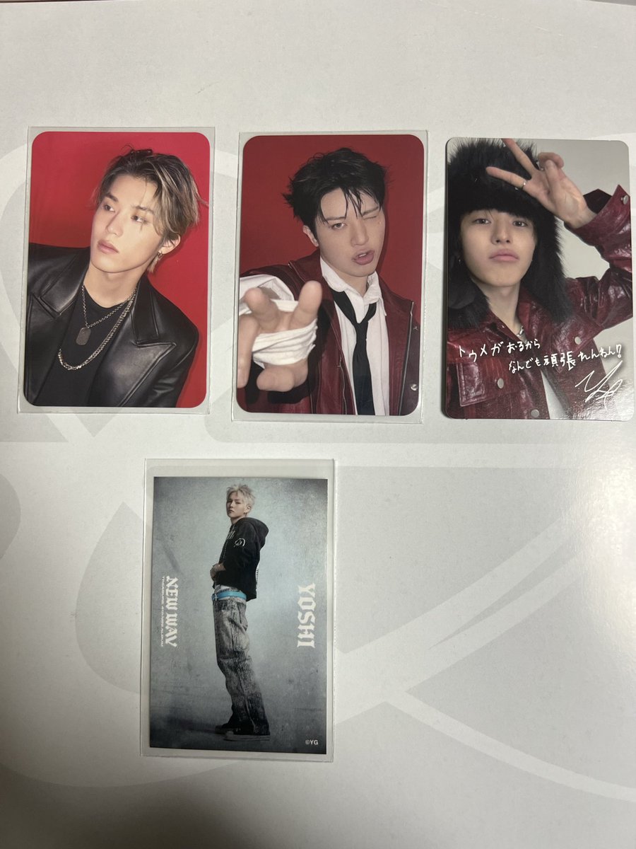RyeAlic's tweet photo. TREASURE NEW WAV 日本限定 トレカ 交換 渋谷 特典 封入

譲：
ジョンウ、ジョンファン（CD購入特典） 
ジェヒョク（RED封入）
ヨシ（カフェ ステッカー）

求：同種ジュンギュ

郵送📮or 7/18横浜会場 手渡し

お気軽にお声掛けください🙇🏻‍♀️ https://t.co/HJKVv3IC0C
