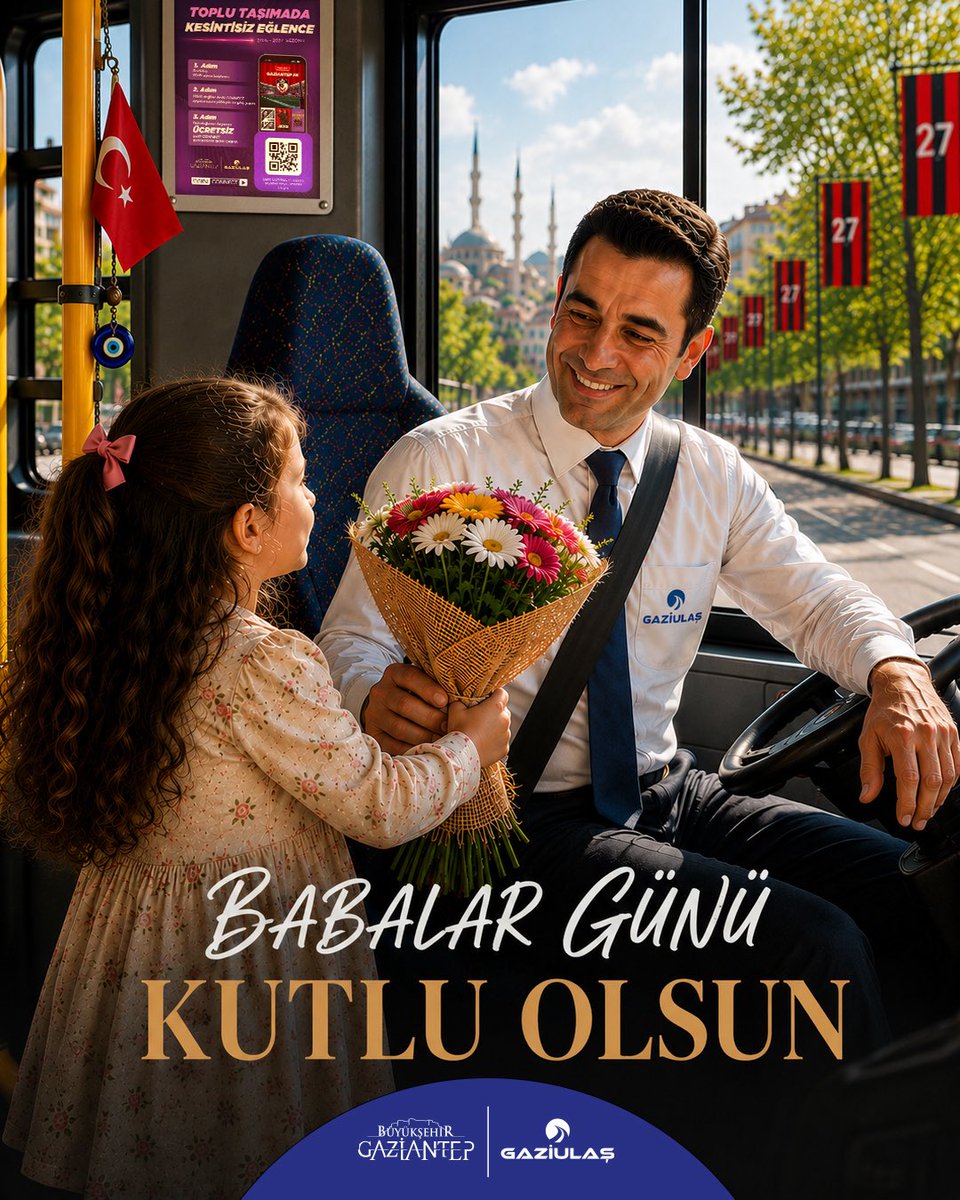 GaziulasAS's tweet photo. Sevgisiyle yol gösteren, emeğiyle hayatımıza değer katan tüm kahraman babalarımızın #BabalarGünü kutlu olsun. 💙 https://t.co/GJaYFC3pAM