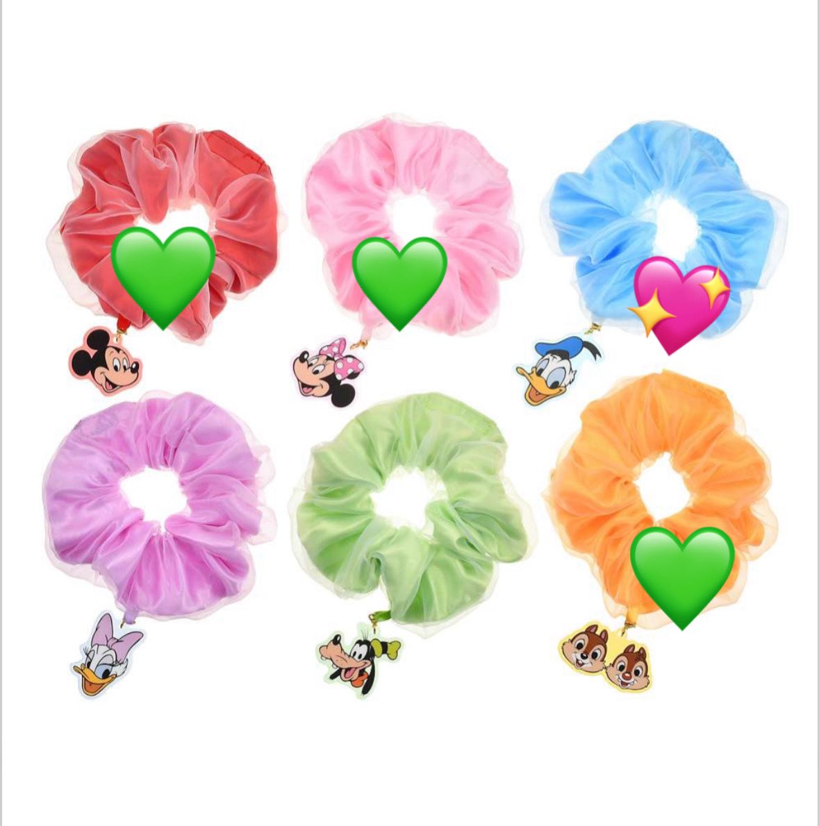 aaaaaa_maigo's tweet photo. 【交換】 ミッキー＆フレンズ シークレットシュシュ ライトアップ チャーム付き ディズニーストア

【譲】💚→ミッキー、ミニー、チップ&amp;デール
【求】💖→ドナルド or 定価＋送料

都内、埼玉での現地取引も場合によっては可能なのでご相談ください！
お心当たりのある方検索でも構いません。 https://t.co/5Xxr2gJ4Gi