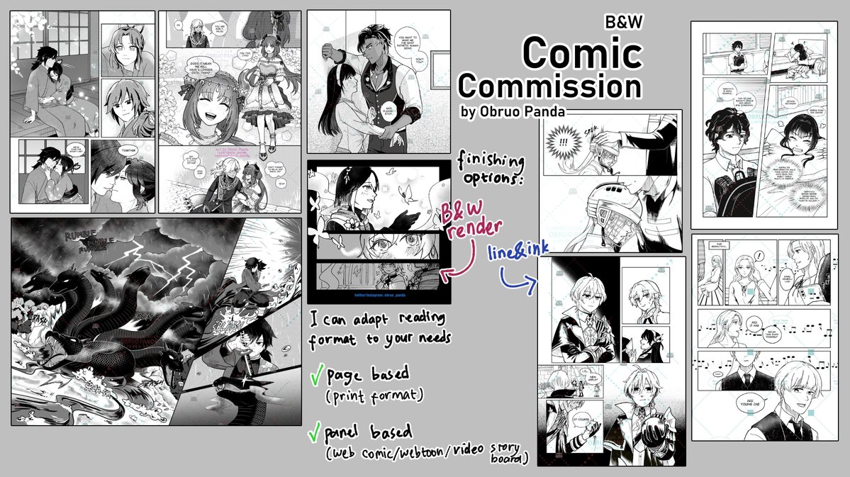 obruo_panda's tweet photo. Ini lapak komis komik Obruo yang selalu ada‼️
Untuk detil komisnya bisa cek carrd (ada di reply) atau DM ya~

#opencommission #artidn #comiccomission https://t.co/HMAHKNwU3V