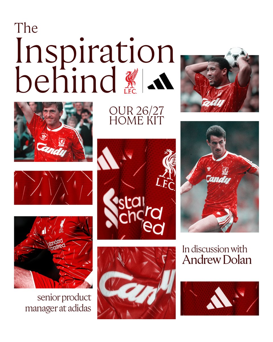 LFC's tweet photo. True to the original. Refined for today’s game. 😮‍💨

Explained: The subtleties behind our 2026-27 adidas home kit.