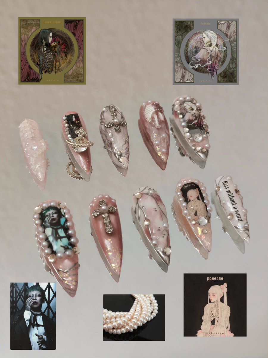 rianna_ivancice's tweet photo. Sukekiyo Possess Press on Nails 🫀

Shares and Retweets are more than welcome 🙈🫰

IG: _jikonokaihou_ https://t.co/fm2imShflX