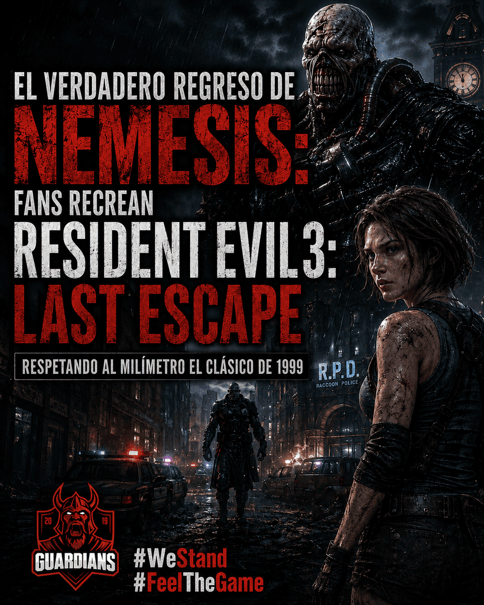 Guardians_EC's tweet photo. ¿EL REMAKE QUE MERECÍAMOS? FANS RECREAN RESIDENT EVIL 3: LAST ESCAPE 📄

Un proyecto independiente recrea RE3 de forma fiel al clásico de 1999. Mira la review de su proceso y su canal oficial.

#WeStand #FeelTheGame #ResidentEvil3 #LastEscape #FanMade https://t.co/a1IpWadko3