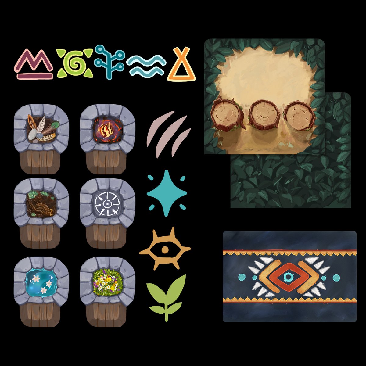 inoxdesign's tweet photo. Por fin puedo enseñaros parte del trabajo que he estado haciendo estos últimos meses ✨

He tenido la suerte de ilustrar Sitting Bull, el nuevo juego de @Perepau  para @KokorinGames ¡si os apetece  apoyar el proyecto os dejo el enlace!  https://t.co/zzyipumDrC #boardgame https://t.co/eehjMSTdK7