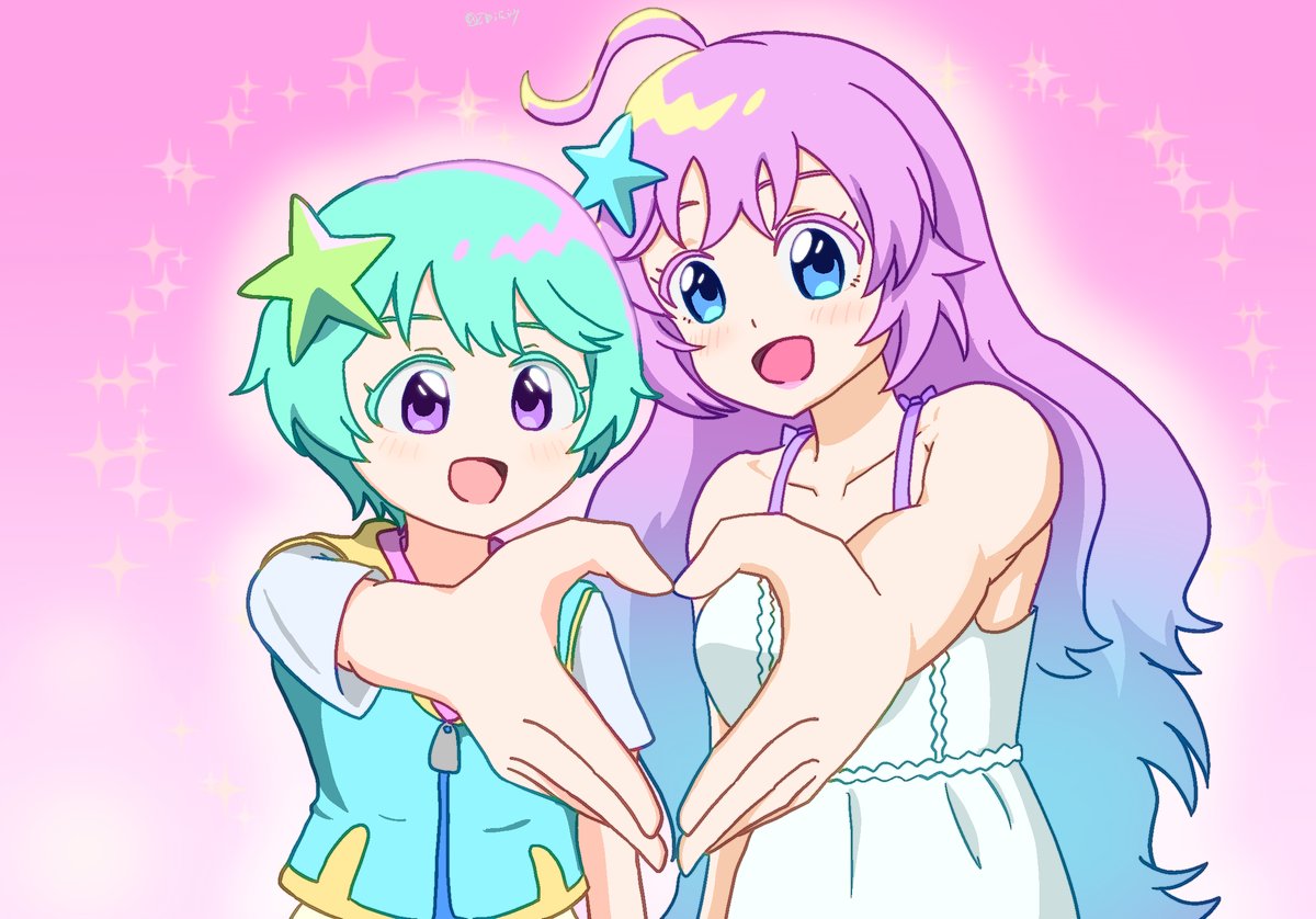 ISDHSY's tweet photo. 2期も楽しみ！　#るるりりファンアート #MSLL https://t.co/fFHlu01uQ8