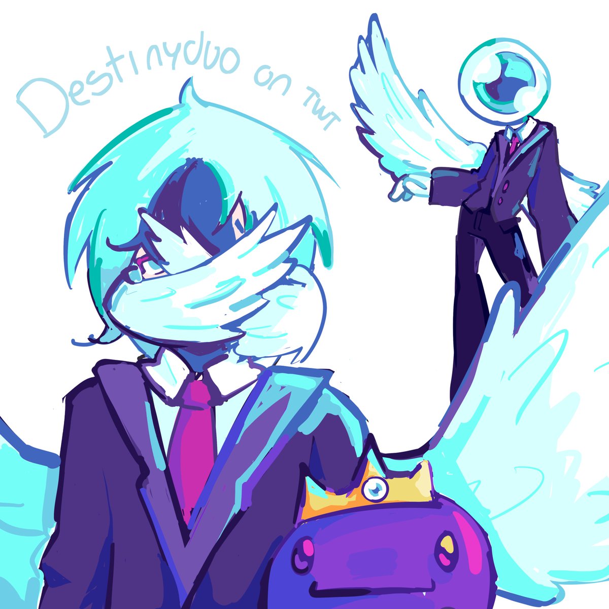 Destinyduo's tweet photo. #eggchan #wemmbu #unstableuniversefanart https://t.co/vBkNgoXG0M