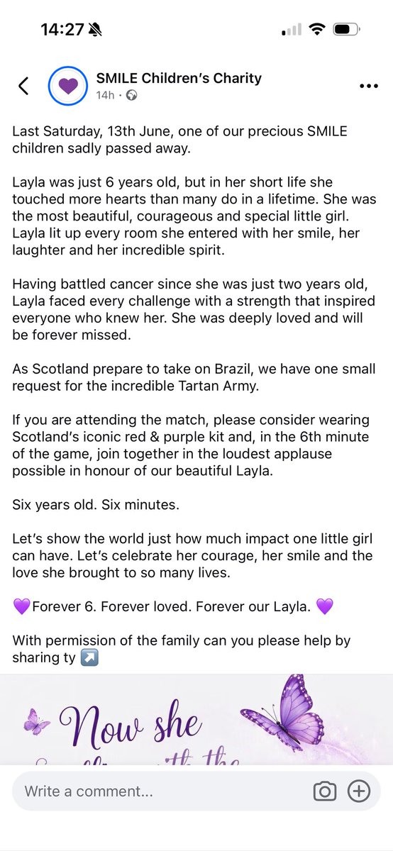 EmmaBallantyne's tweet photo. @ScotlandNT i never use this app but trying to spread this as far as possible💜💜 can we try and make this happen please💜 https://t.co/VEn8cNiZnJ