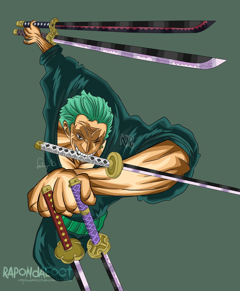 FourstSaint's tweet photo. @monstercondom0 This old fanart is still my favourite idea, i imagine him juggling his swords as well https://t.co/5eoP0kFNYE
