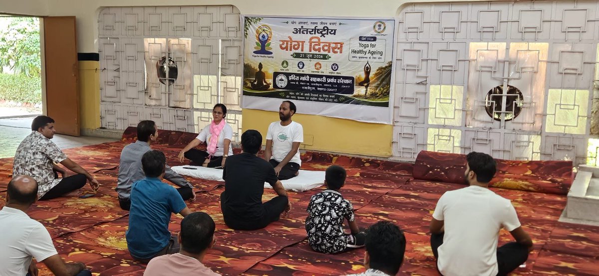 dgrIndia's tweet photo. On #InternationalYogaDay2026, participants of #DGR-sponsored training courses at Prayagraj, Noida, Lucknow, and Bhopal enthusiastically embraced the timeless practice of Yoga, fostering physical well-being, mental resilience, and inner harmony.

The spirited participation reflected a shared commitment towards a healthier, disciplined, and balanced lifestyle.

#YogaDay #YogaForOneEarthOneHealth #DGR #Veterans #SkillDevelopment

@adgpi @indiannavy @IAF_MCC
@niesbudnoida
@ncct_institutes
@PIBAYUSH 
@SpokespersonMoD