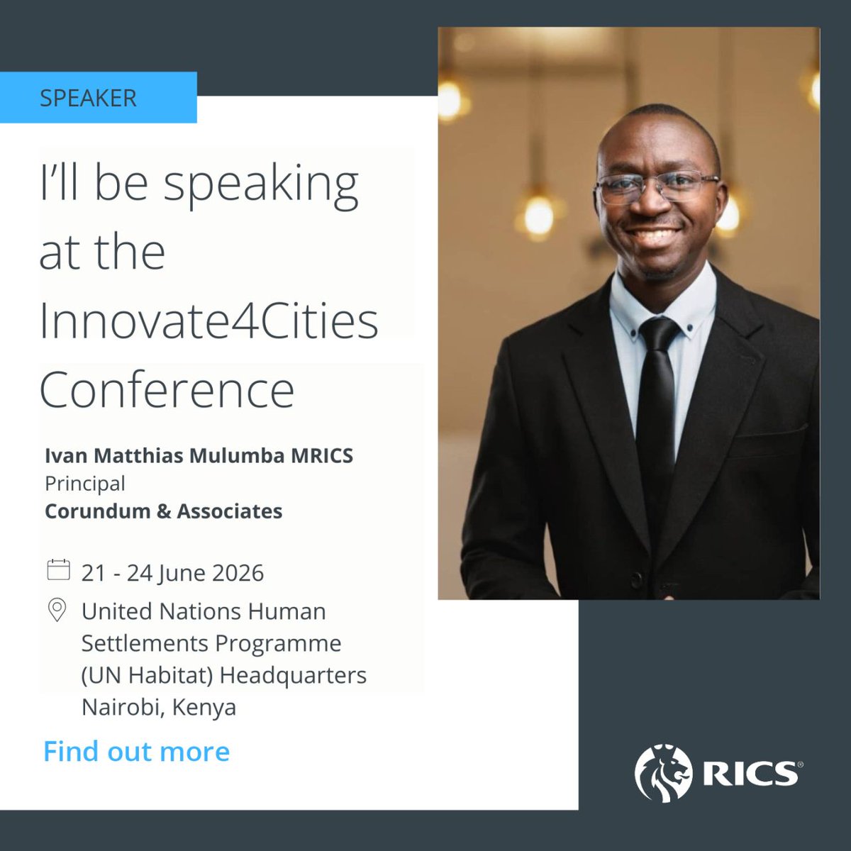 mimulumba's tweet photo. I will be speaking at the innovate4cities. Join the discussion. @RICSnews https://t.co/kaMpFBHgUt