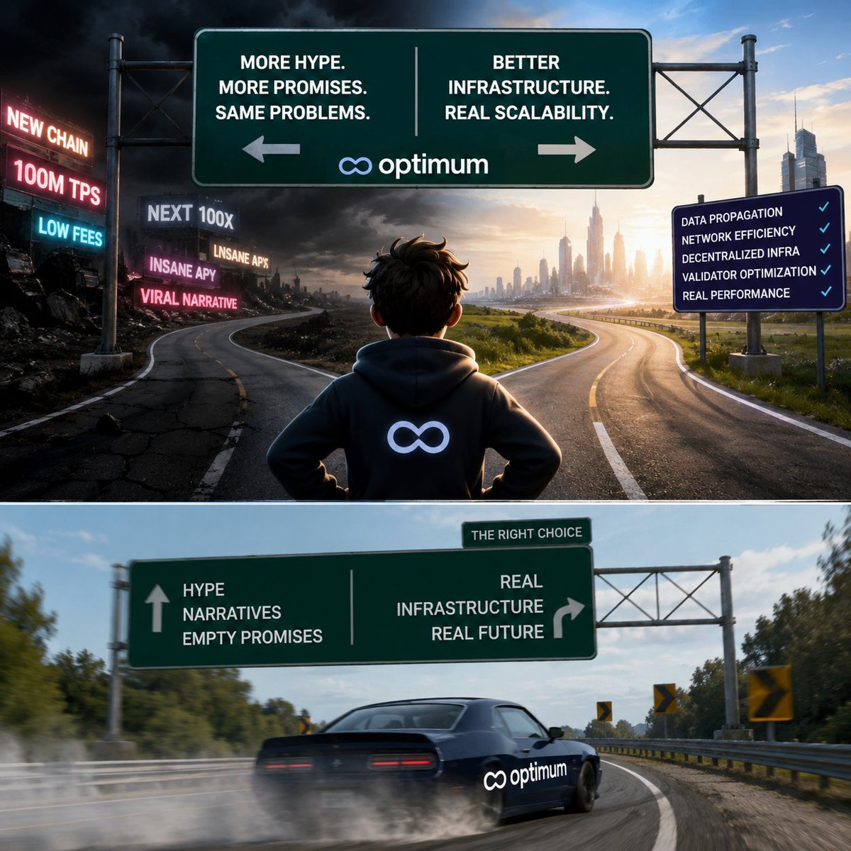 maxi425784's tweet photo. Everyone wants faster blockchains. Few people ask what actually makes blockchains fast.

The answer isn't just higher TPS or faster execution engines.

It's how efficiently data moves across the network.

Every transaction, block, and state update must be propagated, verified, and synchronized across thousands of nodes before a blockchain can reach consensus. If that communication layer becomes inefficient, scalability breaks down.

This is the problem that @get_optimum is focused on solving.

Instead of competing to build another execution layer, @get_optimum is rethinking the infrastructure beneath decentralized systems:

• Faster data propagation
• Smarter validator coordination
• Reduced communication overhead
• Improved network efficiency through RLNC
• Stronger decentralization at scale

As blockchain ecosystems grow, infrastructure challenges become impossible to ignore. More users, more validators, and more applications create increasing pressure on network performance.

The future of Web3 won't be defined solely by which chains execute transactions the fastest.

It will be defined by which networks can move information most efficiently.

Because in distributed systems, speed is not determined by the fastest node.

It's determined by how quickly the entire network moves together.

What if the next breakthrough in crypto isn't a new blockchain but a better networking layer? 🤔