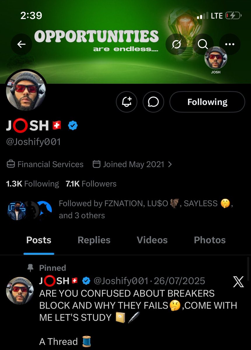 boijosh123's tweet photo. FXNG!!!
My Former Account @Joshify001 was hacked at 7k followers by @ACdethinker A Scammer in our midst that disguised himself as a Trader.

Please Report the two Accounts and Debunk messages from this Accounts 

Massively repost this so that I can connect with my mutuals back..Thank you 💙