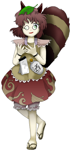 dailytouhous's tweet photo. The Touhou of the day is: Mamizou Futatsuiwa! https://t.co/MQGAfEeTH4