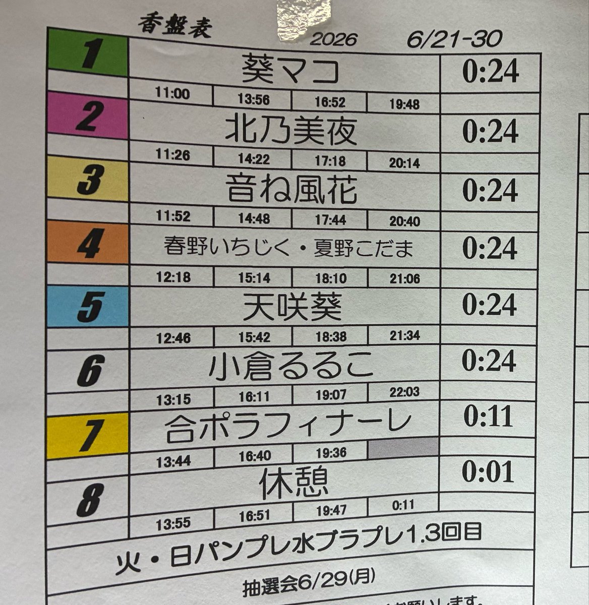 aoi_amasaki's tweet photo. 大和ミュ〜ジック様初日ありがとうございました！
るるこBD初日から盛り上がって嬉しいです☺️おめでとう㊗️🎂

天咲は①④すみれ色②遊泳③マドンナ
踊ってます💃
楽しい10日間にしたいです☺️ https://t.co/rDdRpJqJN5
