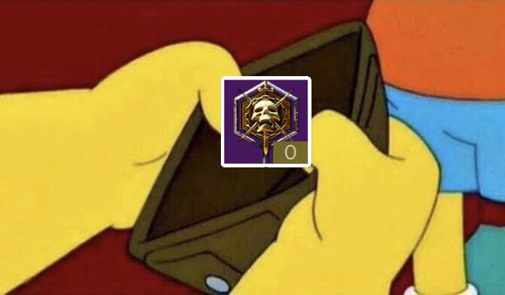 skaater's tweet photo. My 9 stacks of raid banners have ran out over the years 😔 https://t.co/tHfLTTlTZz
