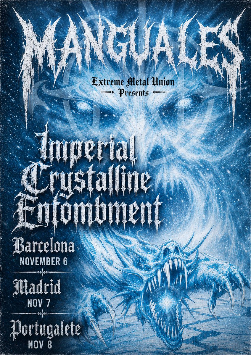Imperialice1's tweet photo. With tears of ice we will blind their eyes
With hypothermia, everything will die.  Spain shall suffer greatly  manguales extreme metal union for tickets  https://t.co/9g2D44xVl5 for more info https://t.co/sUmhXwNu79