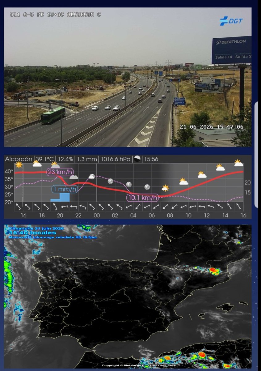 MeteoEnsanche #meteo #Alcorcón #tráfico ⚠️ tweet media