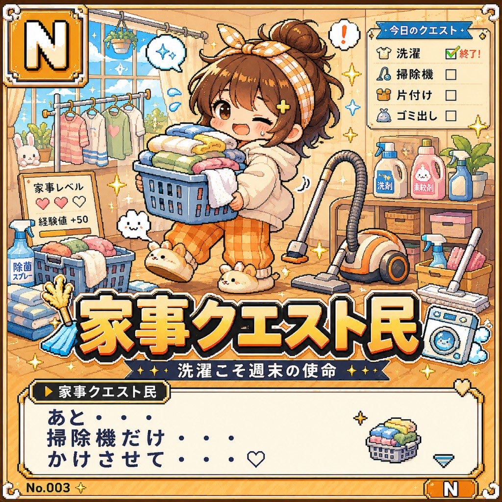 HelloProject97's tweet photo. 宮本佳林ちゃん作成の診断テスト結果

私は【家事クエスト民】でした。

あと・・・
掃除機だけ・・・
かけさせて・・・♡

#休日生態系診断 #宮本佳林 https://t.co/eHDgFPEOI3