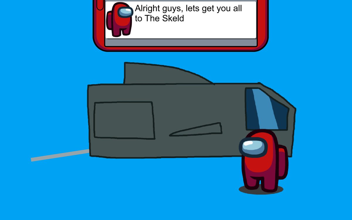 RedAmonger's tweet photo. [#Redcrewmatesparty Only Interraction]
(Pretend the background is wherever Red Crewmate is to pick your character up at) https://t.co/2XB07lqsN7