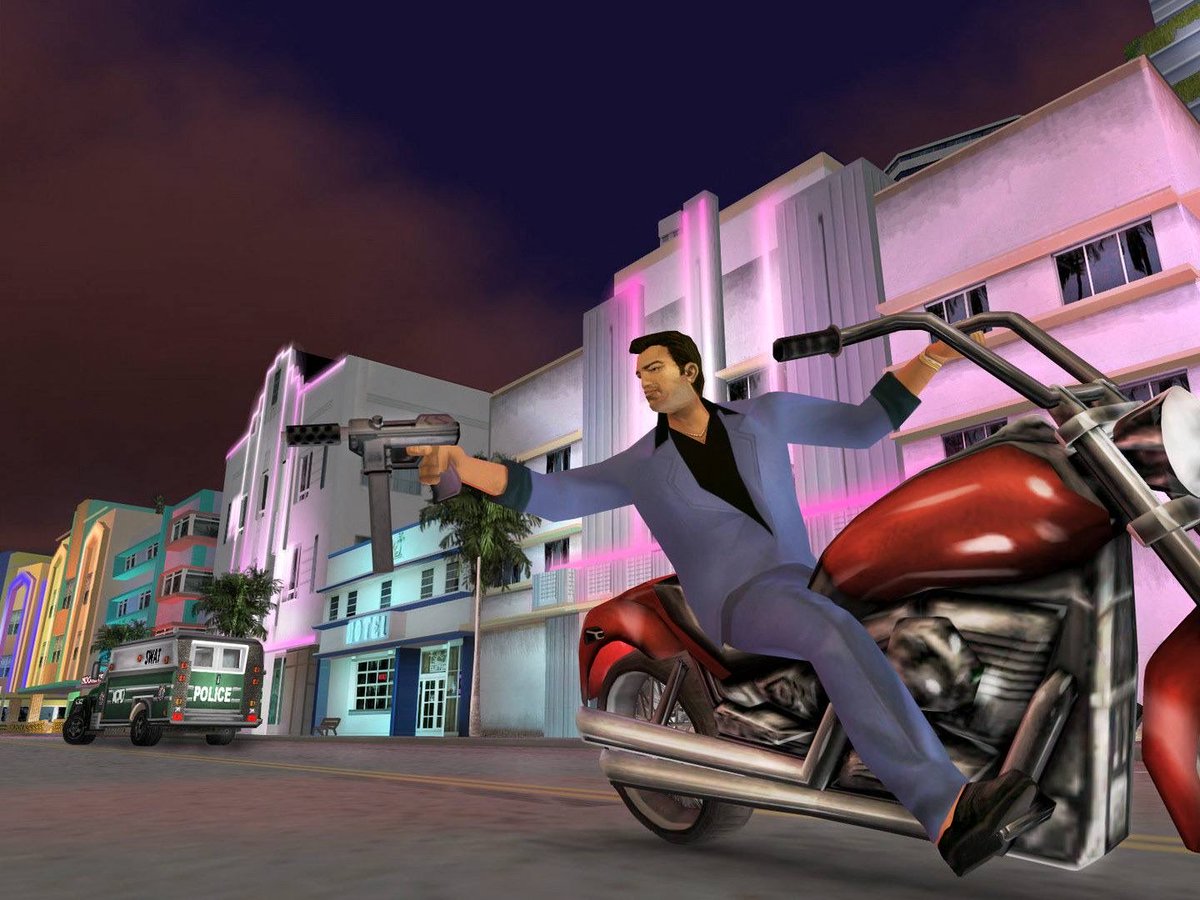 Y2K_DOTCOM's tweet photo. Grand Theft Auto: Vice City (2002) https://t.co/KVJVZgPZvM