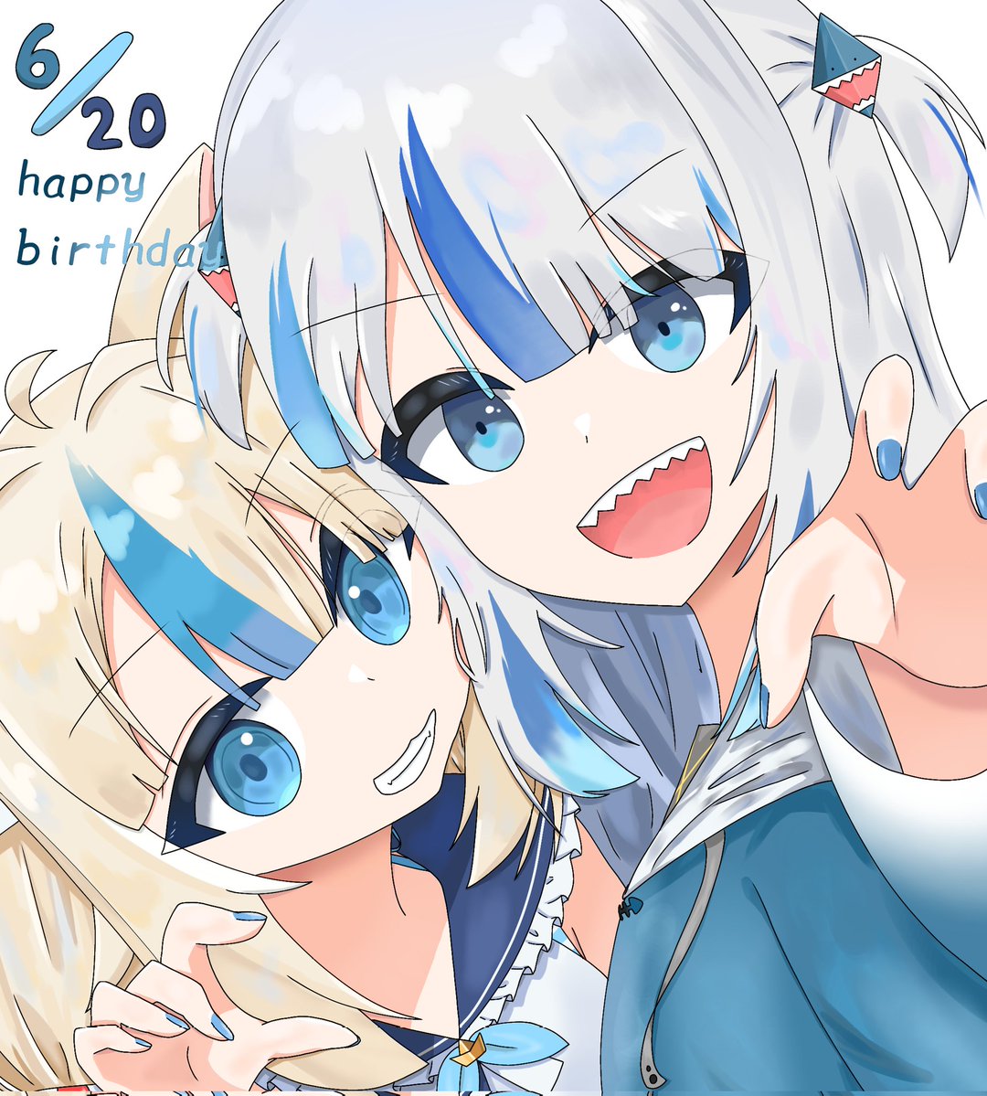 Lilian10553088's tweet photo. happy birthday！！🎂🐟🎂🦈
#sabart #gawrt https://t.co/l74YUj4m5O