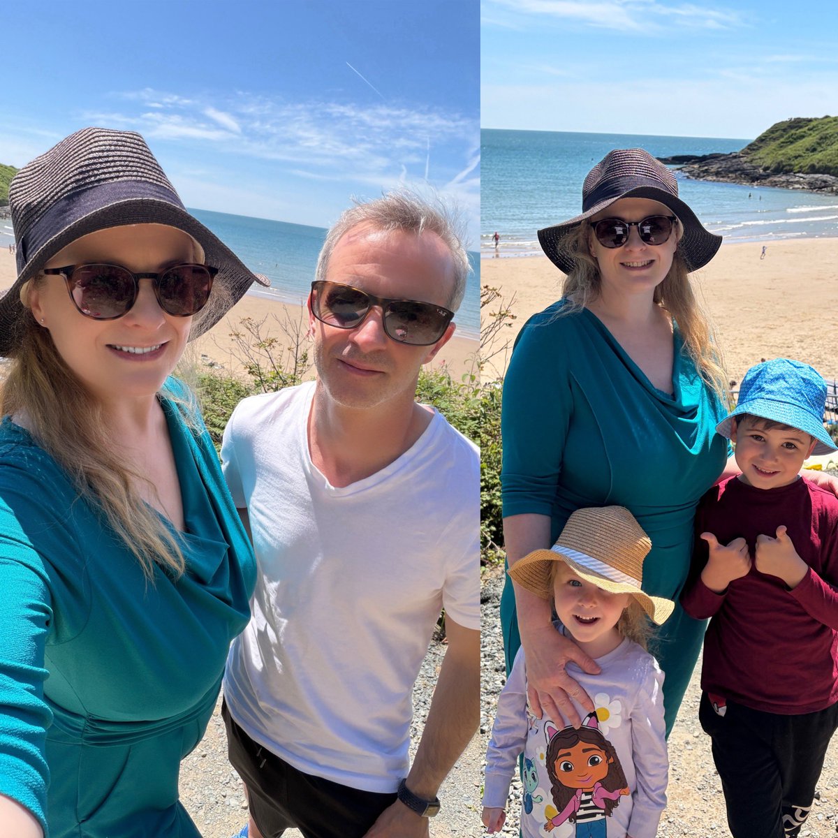 CatrinaSoprano's tweet photo. Today’s #sundaystyle comes to you from costa del Wicklow featuring blue skies, yellow rays of sunshine and all tied together in a bow of family love! Enjoying a well deserved day off in the sunshine with my hubby and babies #familytime #staycation https://t.co/AdyAUDp3wK