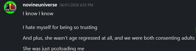 Eldritch Purity Sin - A leaker inside Nova's group sent this to me. Does this mean he wants to be pozloaded and get aids? What is Nova thinking!? https://t.co/Oy1vVMEin6