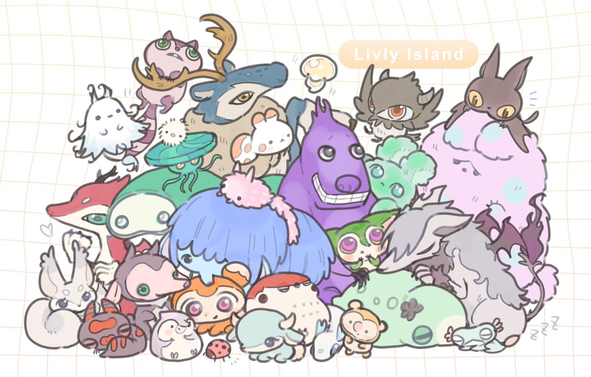 Poemukuge's tweet photo. いつかみんな描きたいです🌱
 #livlyisland https://t.co/4FngRd6miw